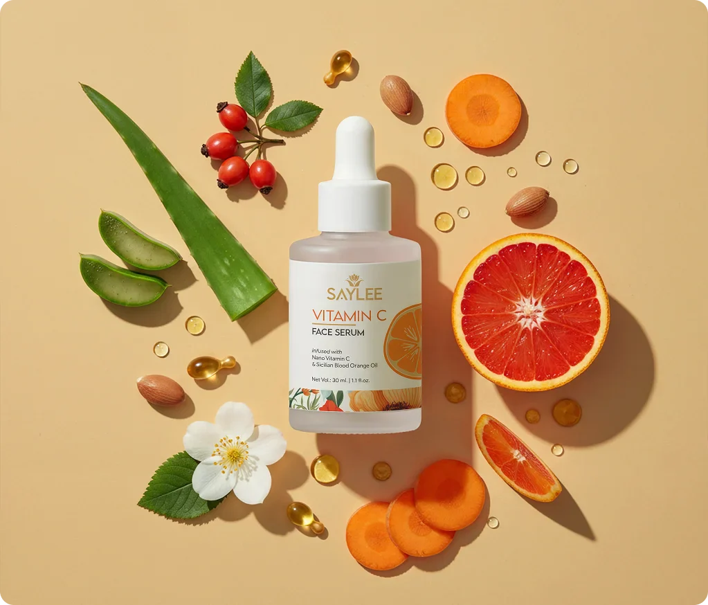 bottle of vitamin C serum